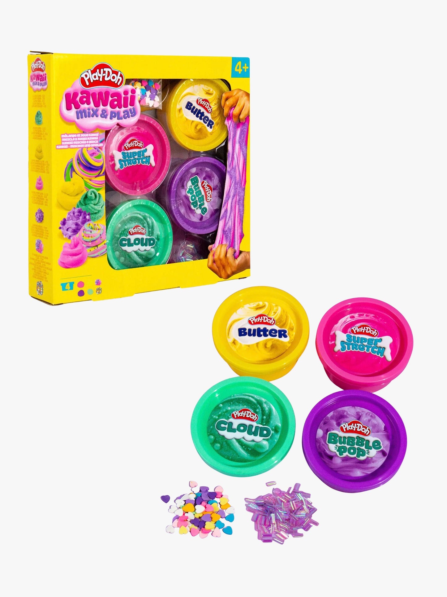 Play-Doh Kawaii Mix & Play Slime Set x4 in a Pack