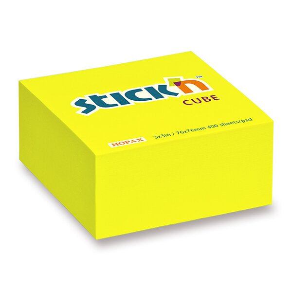 Sticky Notes 76X76Mm Neon Yellow