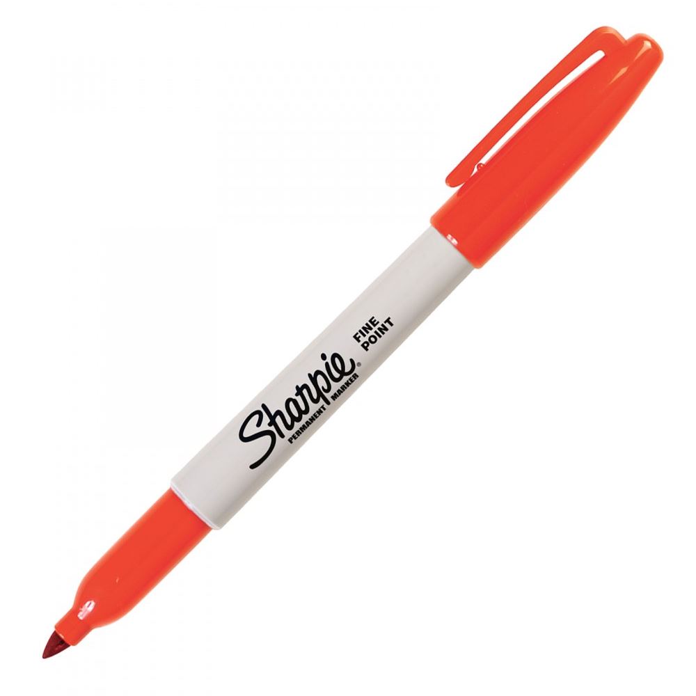 Sharpie Permanent Marker Fine Point Orange