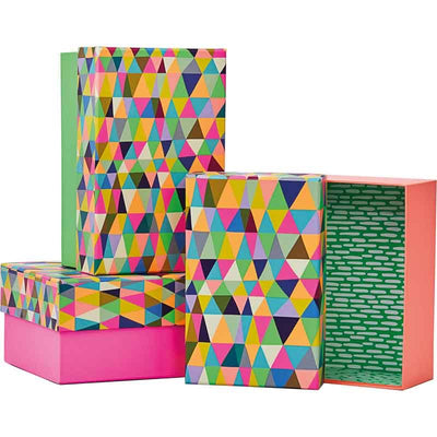 TRIANGLES - 3 Gift Boxes with lid