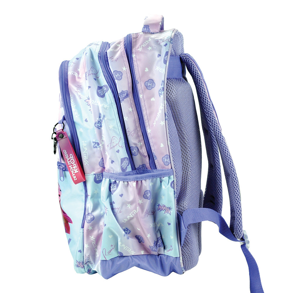 K-Pop Demon Hunters Huntrix Purple Primary School Oval Backpack 46cm - 2 large Compartments fit A4