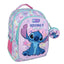 Disney Stitch Having A Blast school bag 3 zip fit A4