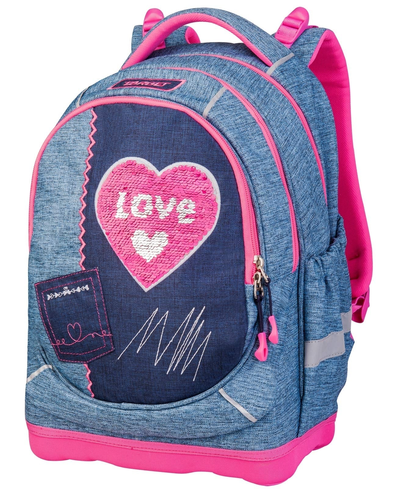 Backpack 2 Zip Superlight Petit Denim Love