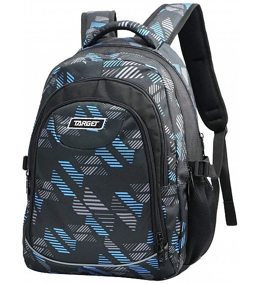 Target School Bag Urban Blue - 2 Zip Fit A4