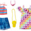 Barbie Fashion Pack Rainbow Flowered Dress
