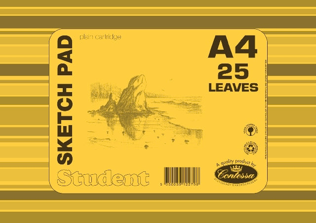 Gummed Sketch Pad A4 25Pgs