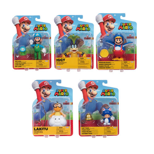 Nintendo Super Mario World Of Nintendo 4" Figure - Assorted X1 Fig