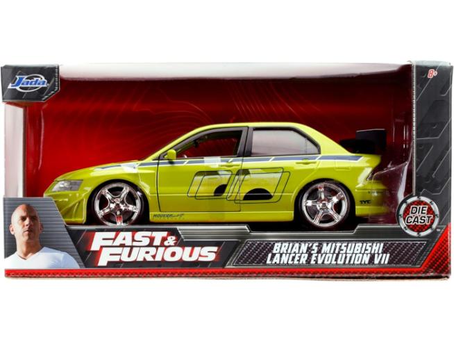 Brian's Mitsubishi Lancer Evolution VII 2 Fast 2 Furious 1:24 Model Car