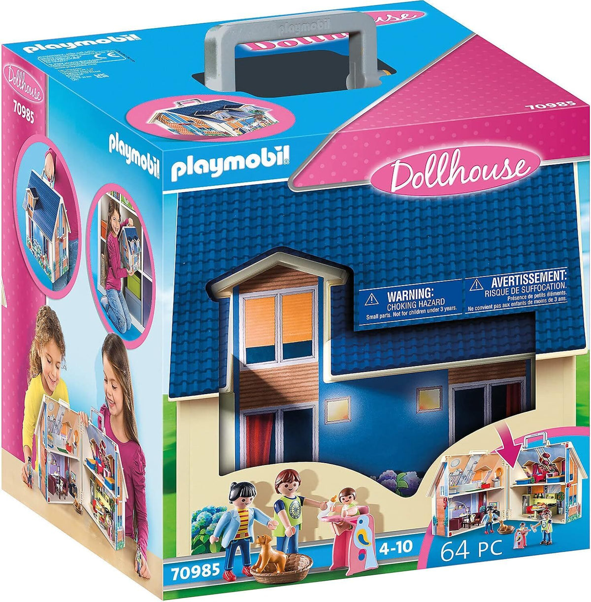 Playmobil Take Along Dollhouse - 70985 - 64 Pieces