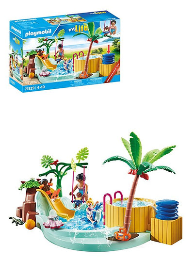 Playmobil City Life Children'S Pool With Whirlpool 71529