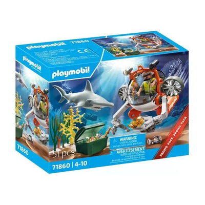PLAYMOBIL City Action Treasure Hunt with Submarine 71860