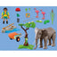 Playmobil Animals & Friends Elephant with Zookeeper and Flamingo - 72068