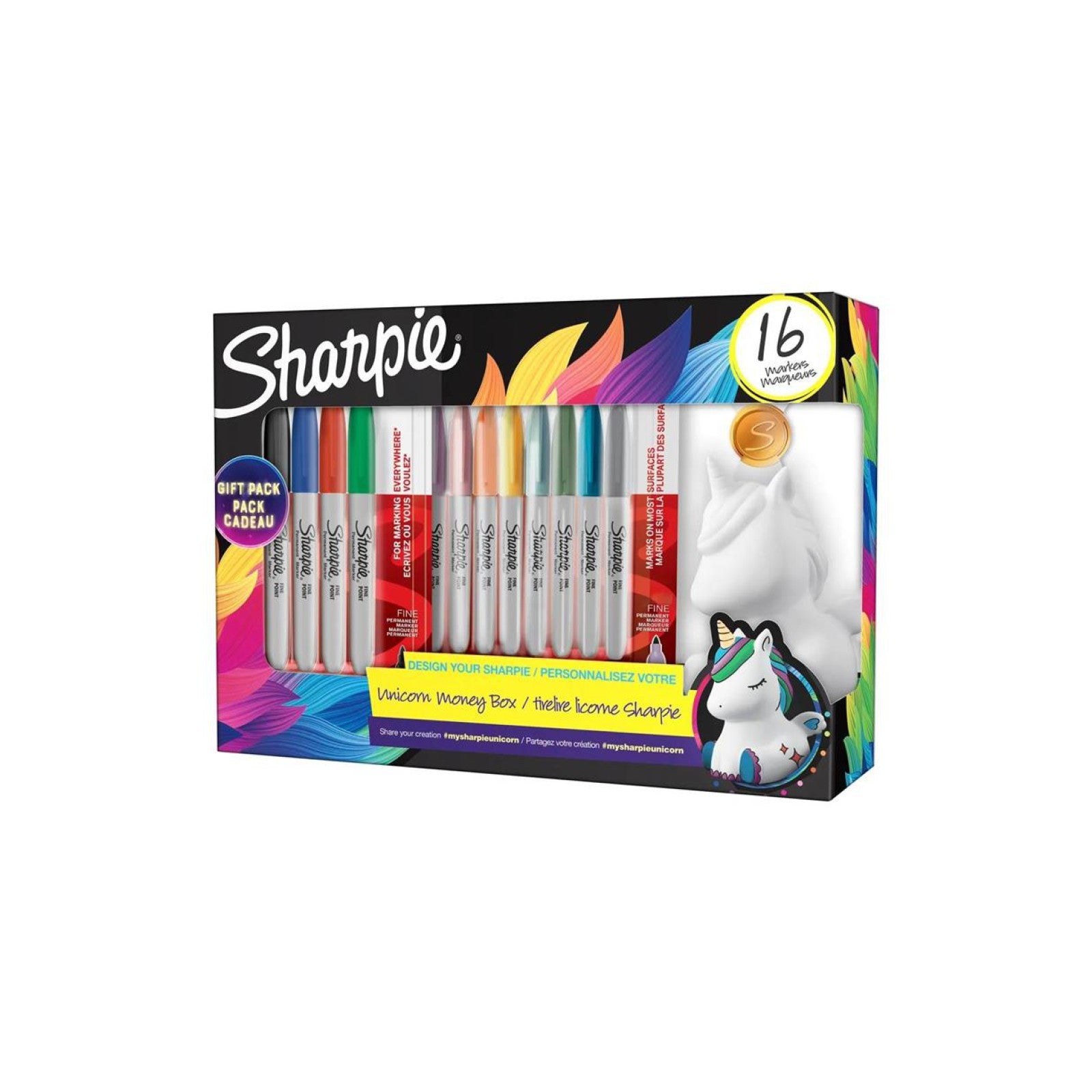 Sharpie Permanent Marker Pens - Unicorn to Design at your choice