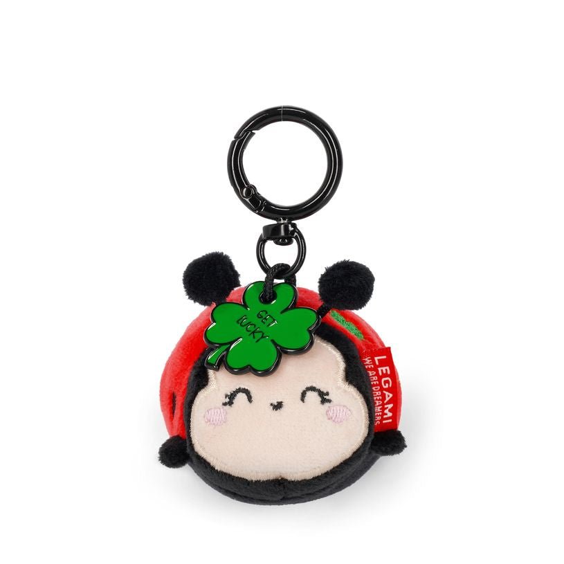 Legami Tiny Super Soft! Ladybug Plush Key Ring - Get Lucky