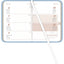 Lady Journal Mini Diary Deluxe Sky 2026 Pocket Calendar 8x11.5 cm