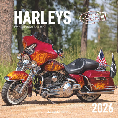 Harleys 2026 Wall Calendar 30x30 cm