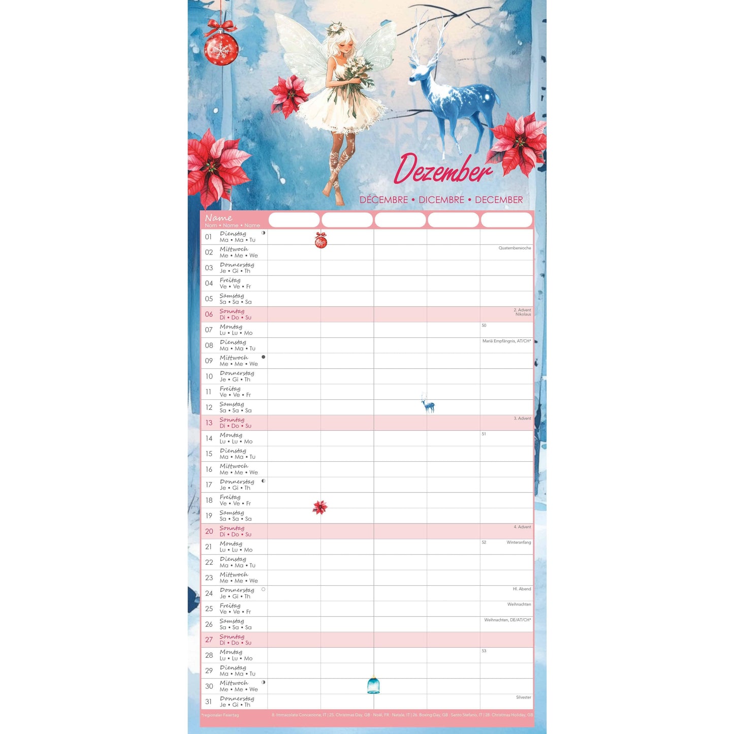 Family Planner Calendar 2026
