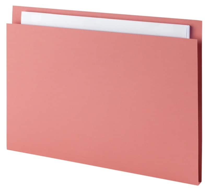 Tab File - Square Cut Folder A4 Pink