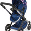 Doll Pram 71 cm Blue Pink with bag 2 in 1