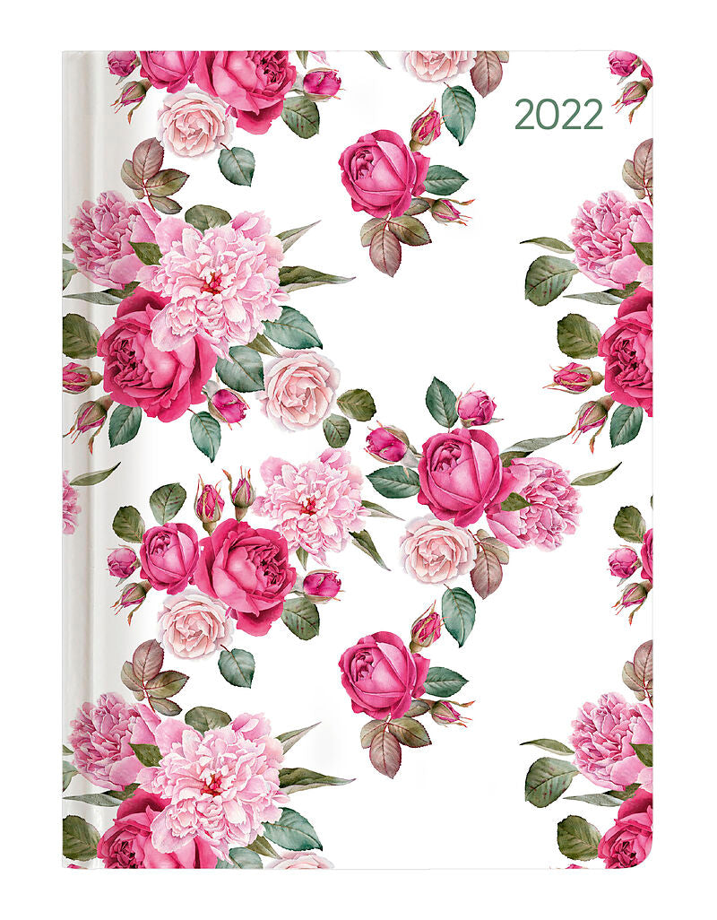 Diary Midi Roses A5 One Week On 2 Pgs