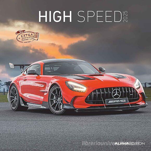 Alpha Edition 30 X 30 Cm Calendar 2025 - High Speed Cars