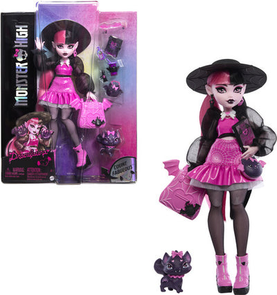 Monster High Draculaura Fashion Doll with Pet Count Fabulous