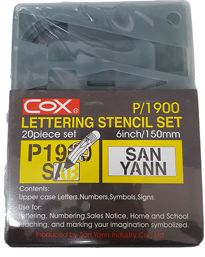 Lettering Stencil 20Pcs 6 Inch
