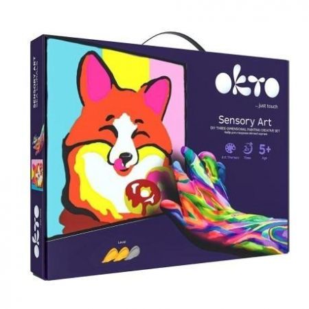 Sensory Art - Creative Set Modelling Clay - 3D Painting Fox