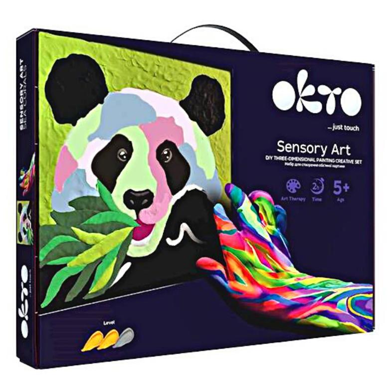 Sensory Art - Creative Set Modelling Clay - 3D Painting Panda
