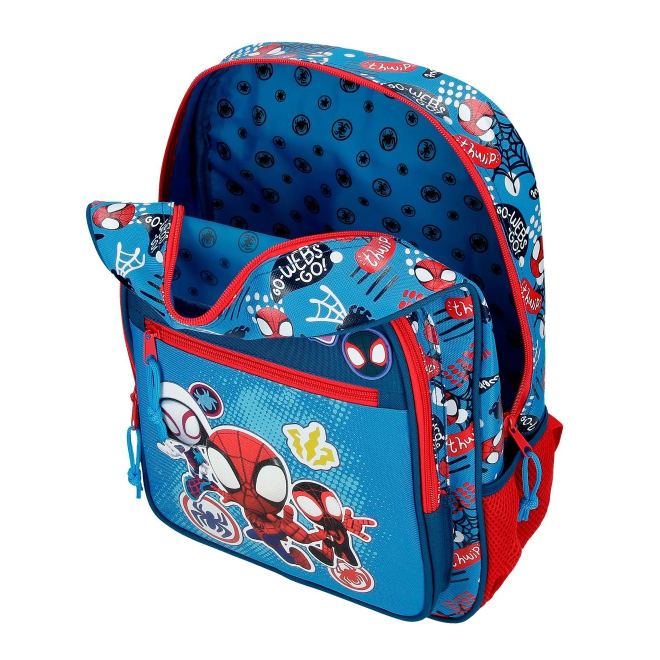 Spidey And Friends Backpack 1 Large Pocket Fit A4