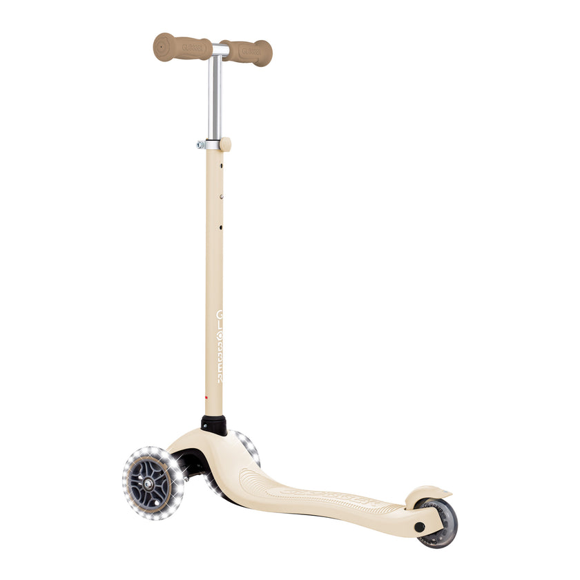 Globber Signature Lights Kids Scooter - Taupe