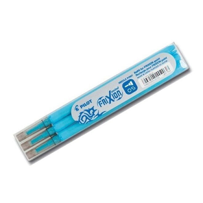 Frixion Refill 05 Light Blue Pkt X3 Refills
