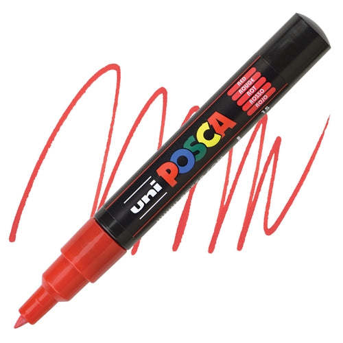 Acrylic Marker Posca Pc-1M Extra Fine Red