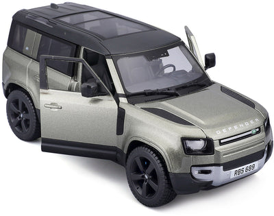 Bburago 1-24 Land Rover Defender 110 2022 Light Green Metallic