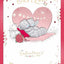 Bears On Blanket One I Love Luxury Boxed Large Handmade Valentine's Day Card