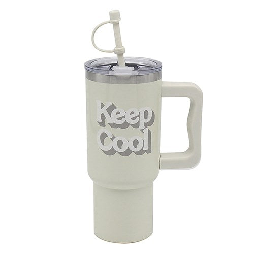 Double wall insulated bottle 700ML with straw - Keep cool