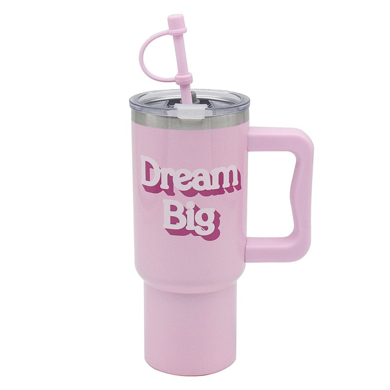 Double wall insulated bottle 700ML with straw - Dream Big