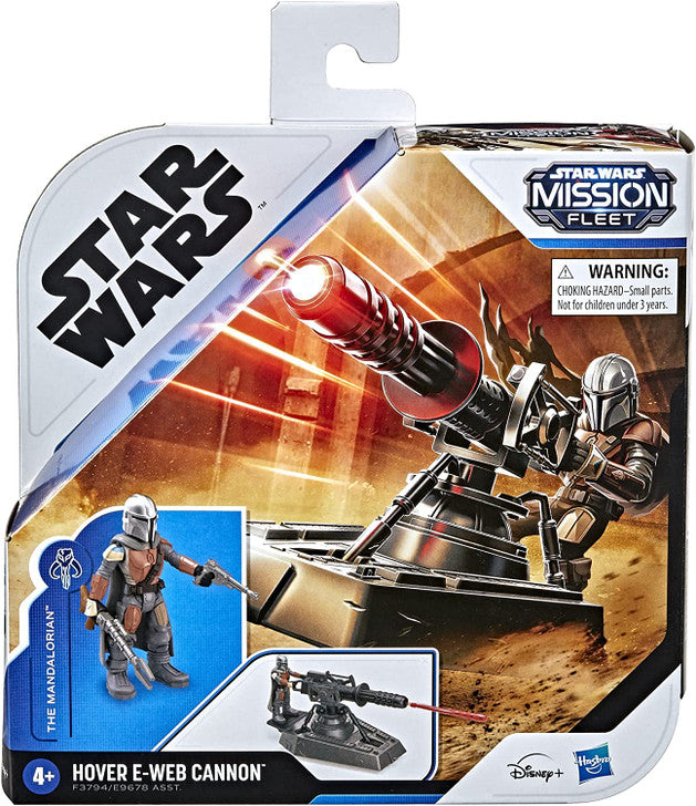 Star Wars Mission Fleet Expedition Hover E-Web Cannon with The Mandalorian
