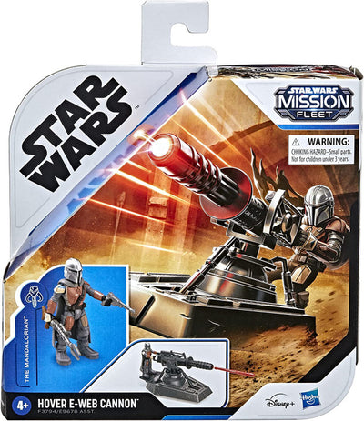 Star Wars Mission Fleet Expedition Hover E-Web Cannon with The Mandalorian