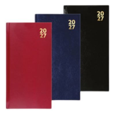 Slim Diary Hard Cover 2027 - 1 week on 2 pages
