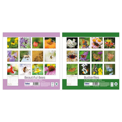 Square Calendar 2025  Bees or Butterflies