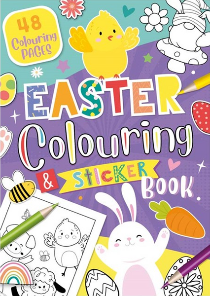 Easter Colouring & Sticker Book - 48 Page