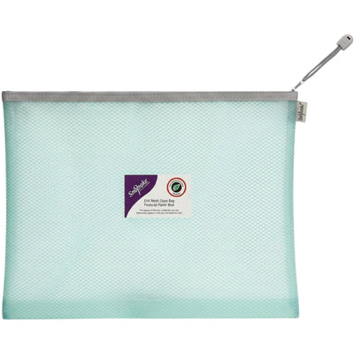 Snopake EVA Mesh Zippa Bag - Foolscap Pastel Blue