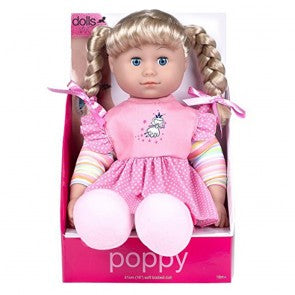 Soft Bodied Doll Lily (Pink Or Purple Dress)