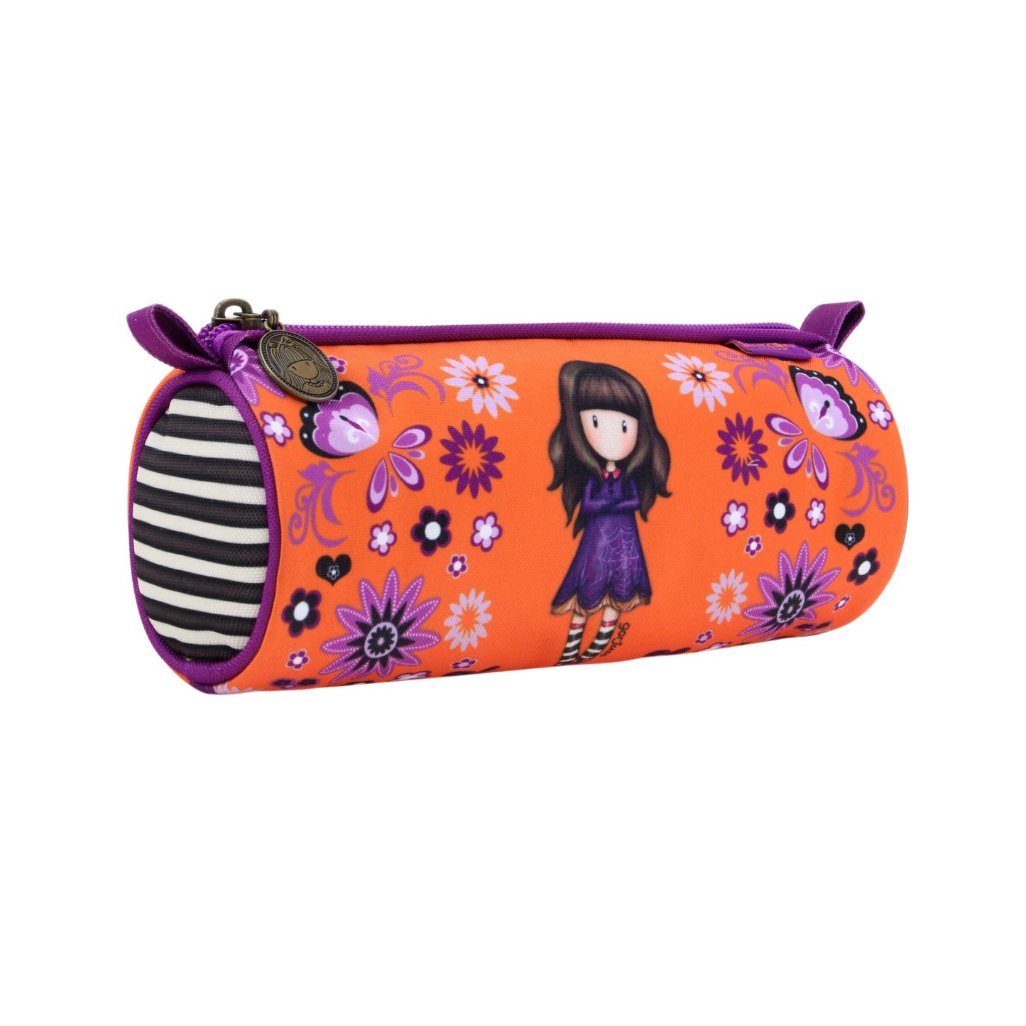 Gorjuss Pencil Case Round Orange