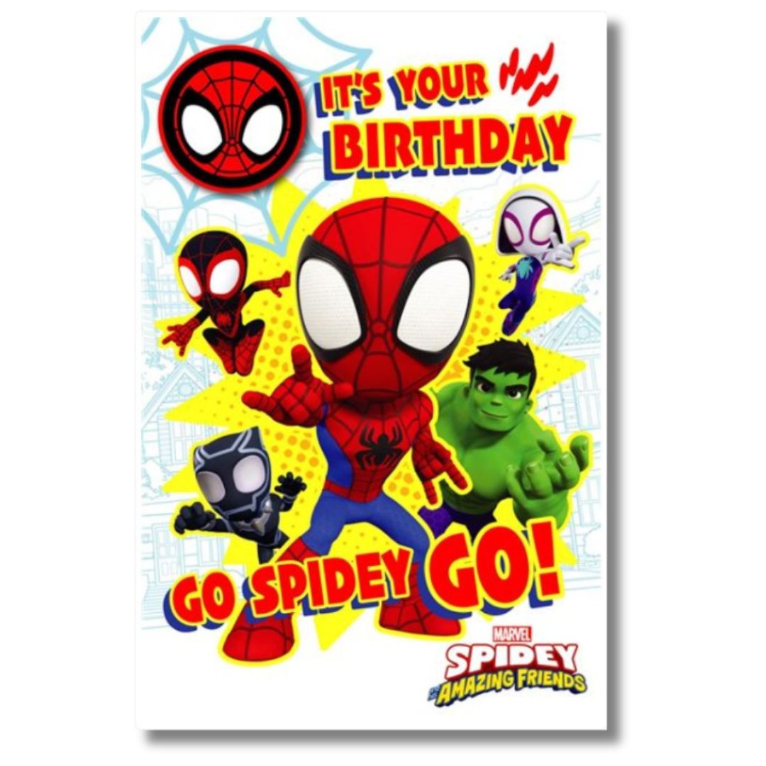 Spidey Birthday Card - It S Your Birthday 