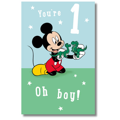 You're 1 Oh Boy! - Birthday Card