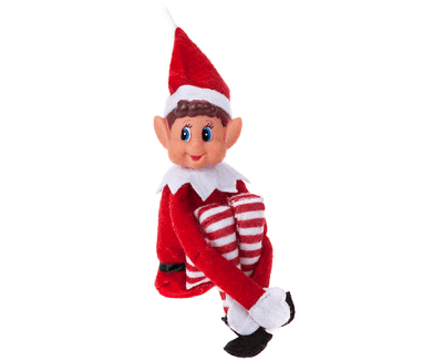 Plush Elf Red Girl With Velcro Hands