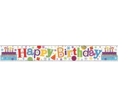 Banner Happy Birthday 2.5 Mtrs Long