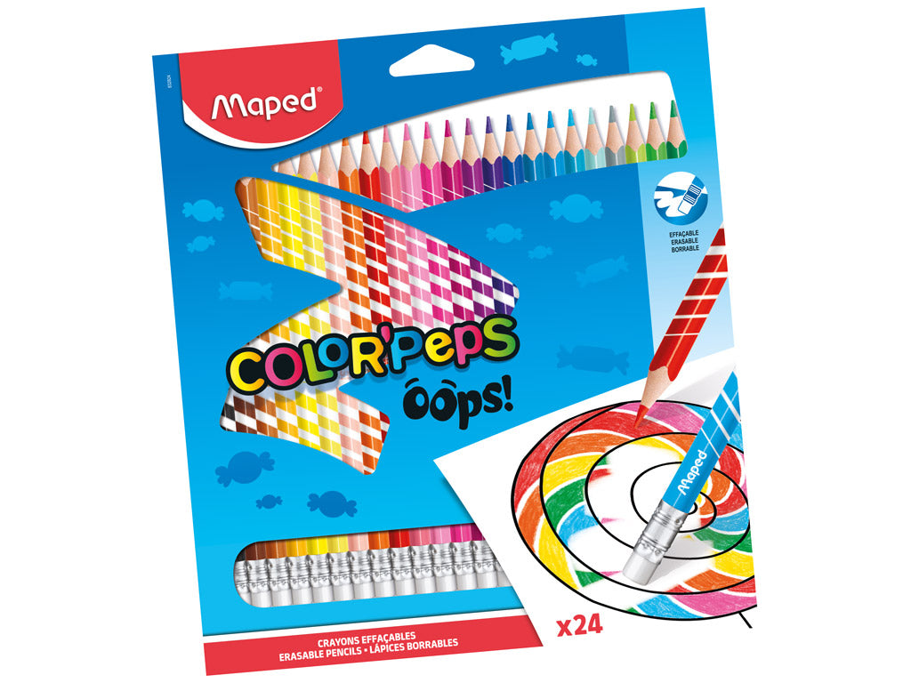 Oops Erasable Pencils X24